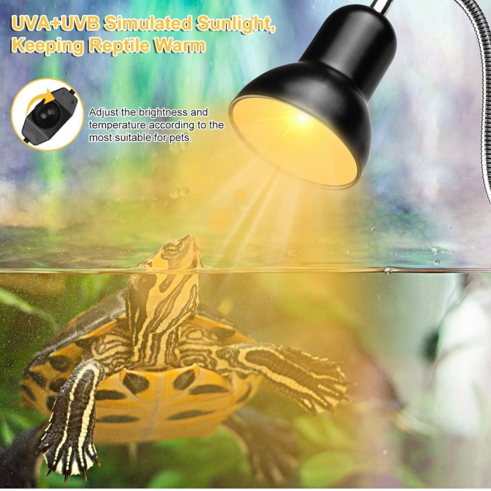 Sold-Reptile Heat Lamps, Turtle Lamp UVA/UVB Turtle Aquarium Tank Heating Lamps